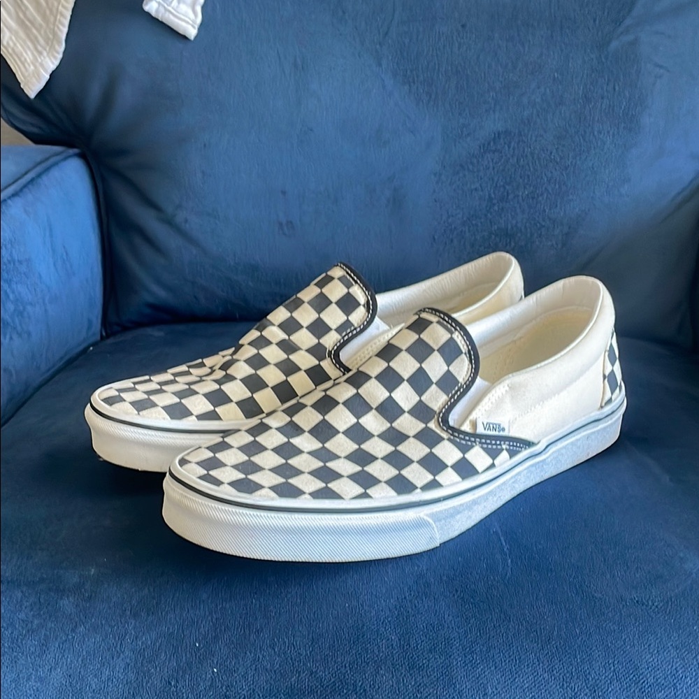 Vans checkerboard Slip-On LIKE NEW